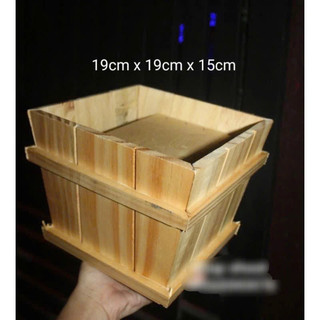Lọ gỗ vạt xéo cắm hoa