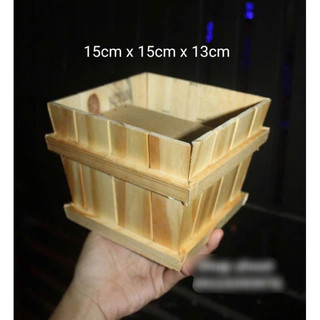 Lọ gỗ vạt xéo cắm hoa