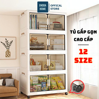  Tủ Đựng Đồ Dùng Phòng Khách Lớn ENODA HOME Tủ Nhựa Gấp Gọn Tiện Lợi Có Khả Năng Chịu Lực Tốt TUN048 