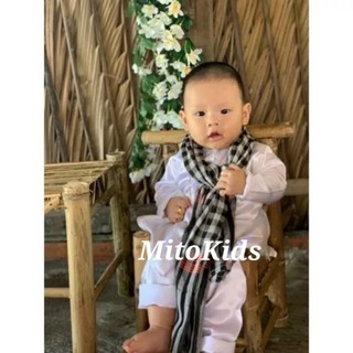 (6-30kg) Bộ bà ba trắng cho bé trai, bé gái