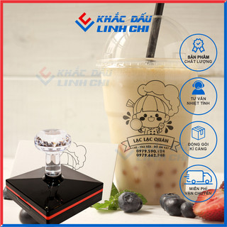  Con Dấu Flash Linh Chi Cán Pha Lê Đa Kích Thước - In Mọi Chất Liệu: Bao Bì Ly Nhựa Hộp Xốp 