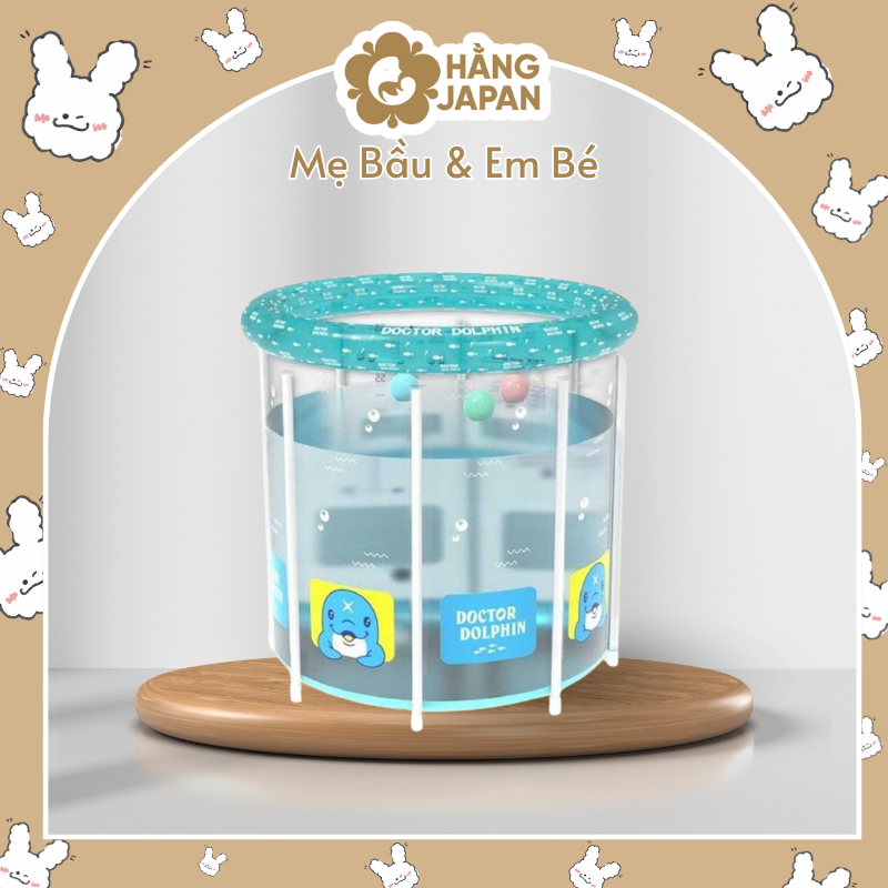 Bể bơi thành cao Dolphin bản nâng cấp 2023 cho bé