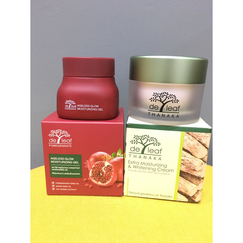 COMBO SÁNG MỊN DA Deleaf Thanaka Pomegranate