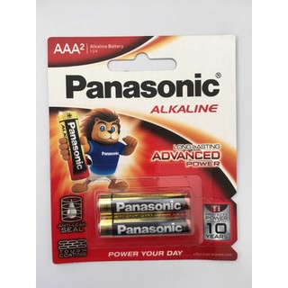 2 vỉ Pin AAA 1.5v Alkaline Panasonic LR03T/2B _Made in Thailand (Vỉ 2viên)