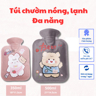 [COMBO 3 TÚI] Túi chườm nóng lạnh đa năng,họa tiết hoạt hình dễ thương, lông mịn, giảm đau bụng kinh, sưởi ấm-LOKI