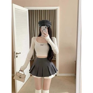 Chân Váy Xếp Ly Viền Trắng Khóa Kéo 2 Lớp Dày Dặn, Chân Váy Tennis Dáng Xòe Tiểu Thư Phối Viền Trắng HQ24