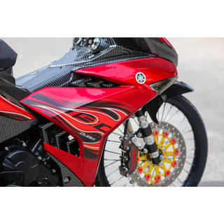Tem rời Exciter 150 lửa đỏ đen , tem 3 lớp không phai màu