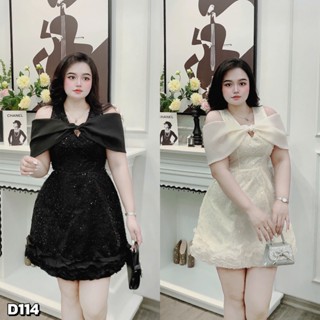 CATHY BIGSIZE, Đầm Váy Dự Tiệc bigsize, Đầm big size thiết kế VẢI LÓT TAFFA PHỐI VOAN LƯỚI KIM SA lấp lánh