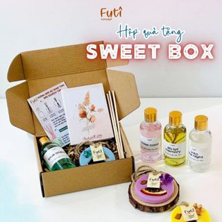 Hộp Quà Tặng Khuếch Tán Và Sáp Thơm, Tinh Dầu Nước Hoa, The Sweet Box