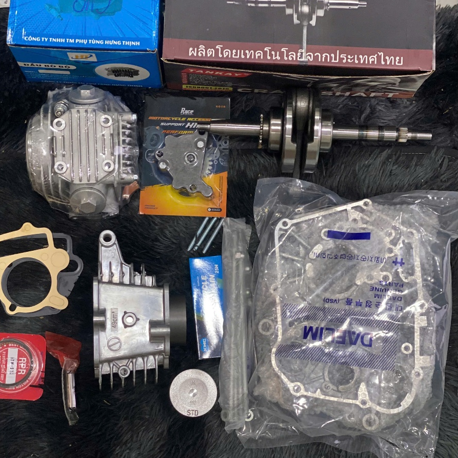 COMBO Ful 110 - cho xe Exciter 50 Sirius 50 Cup 67 Wave Dream ( Ful Đầu, Lòng, Dên, Lốc bơm nhớt rời