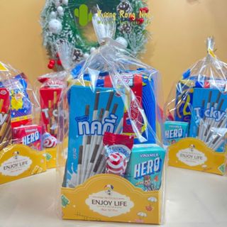 Sét Quà Bánh Kẹo Cho Bé, Gói Quà Sinh Nhật, Thôi Nôi, Tốt Nghiệp Cho Bé