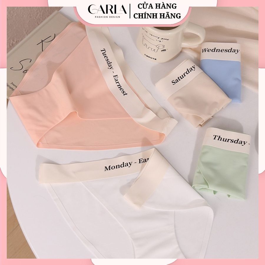 (Che tên) Set 7 Quần Lót Su Week Carla Cao Cấp Không Đường May, Không Lộ Vân Lộ Viền, Chống Tuột Đỉn