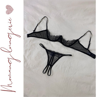  DL012 Bộ Đồ Lót Ren Gợi Cảm Có Gọng Không Mút Mơ Màng Set Nội Y Ren Phong Cách Gợi Cảm Quyến Rũ   Bra + Quần  