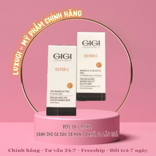   Peel GiGi  Peel làm sáng và căng bóng da GiGi Ester C Mandelic 15%   Mandelic 13% & Salicylic 2% 
