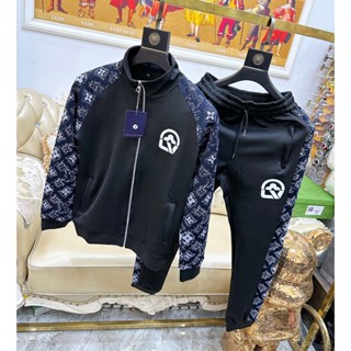  Bộ thể thao nam Bộ quần áo nỉ nam chất liệu Umi hàn Cao cấp cổ trụ form thể thao năng động 