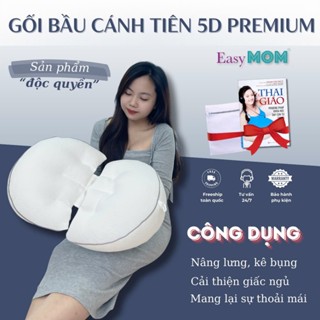 Gối Bầu Cánh Tiên 5D Premium Nâng Đỡ Bụng Bầu Giúp Mẹ Ngủ Ngon, Gối Cho Mẹ Bầu Sử Dụng Công Nghệ Lõi PE Cao Cấp
