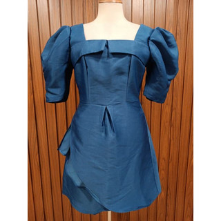 [BYMO PASS] Thanh lý Đầm chữ A tay phồng - Size L