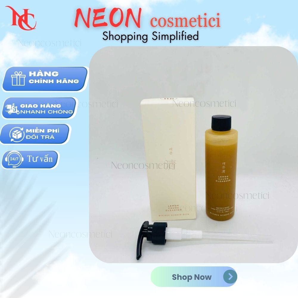 Sữa rửa mặt chanh đường đen Lemon Chung Cleanser 200ml