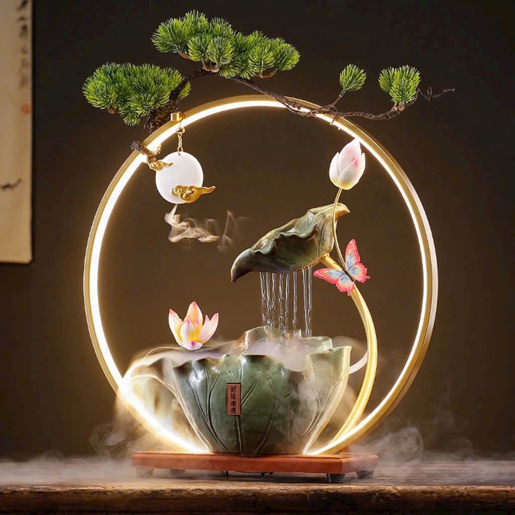 Thác Nước Đèn Led Decor Cao Cấp