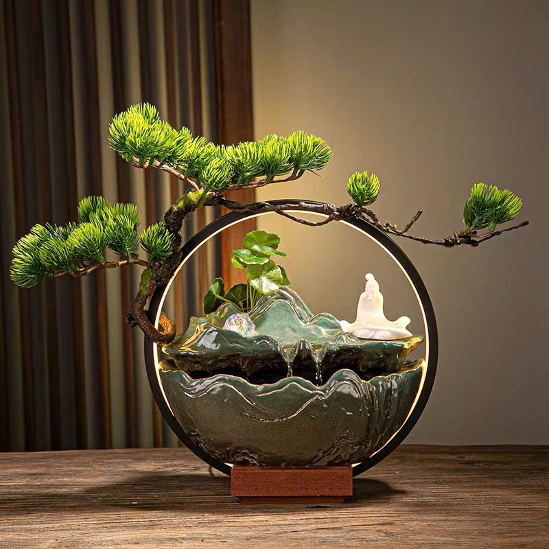Thác Suối Trầm Hương Đèn Led Decor