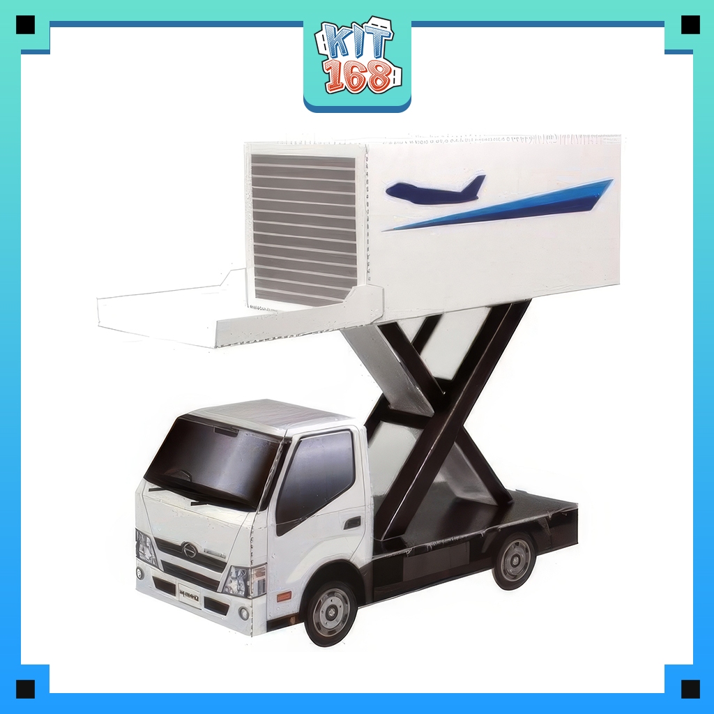 Mô hình giấy Xe tải Hino High lift (Nâng cao)