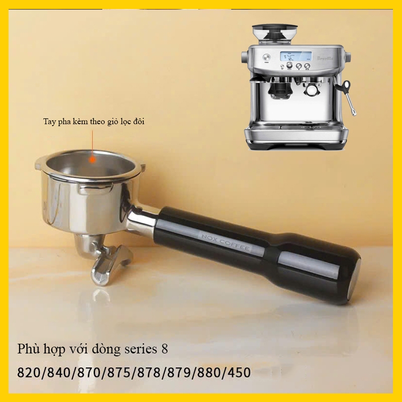 Tay pha Breville 54mm có đáy | Tương thích máy Breville 810, 840, 850, 870, 880
