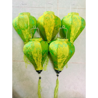 {GIÁ GỐC TẠI XƯỞNG} Combo 10 đèn lồng Hội An vải lụa size 20 cm đủ màu