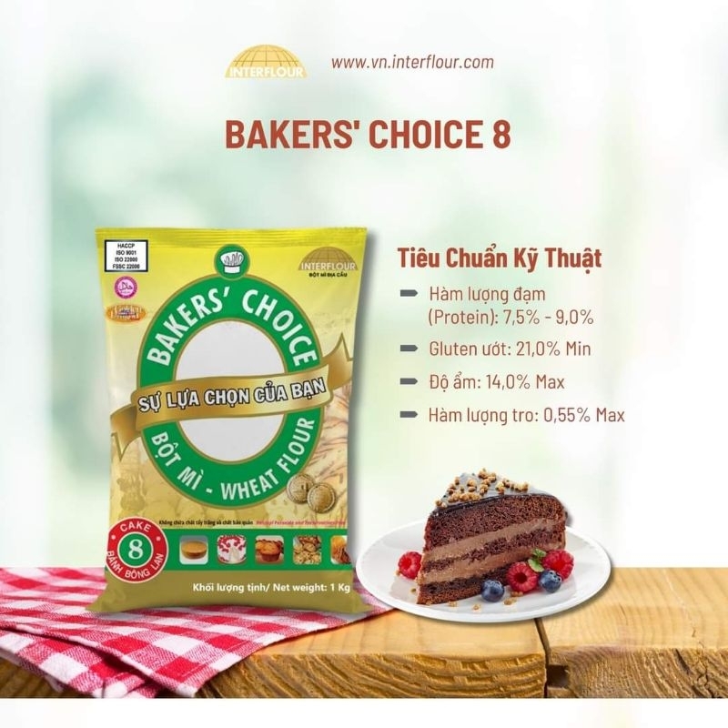 Bột mì Bakers' Choice 8