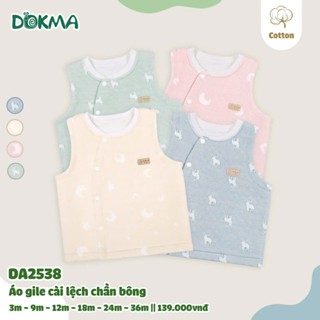  Áo gile nỉ dày thu đông DOKMA cho bé trai - bé gái từ sơ sinh  3-24m   DA1931 - DA2538  