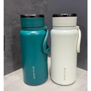  Bình giữ nhiệt yeswater inox 304 có quai xách 1500ml Bình nước giữ nóng lạnh nắp titan vỏ phủ nhám chống trơn trượt 