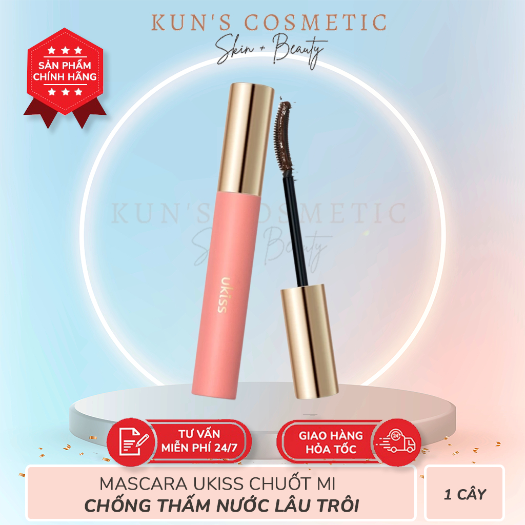 Mascara UKISS Mascara 3D chống nước chống nhòe cho hàng mi cong dài lâu trôi
