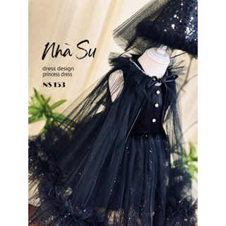 Váy phù thuỷ halloween cho bé gái Ns 153, đầm hoá trang phù thuỷ cho bé gái đi tiệc đi chụp hình