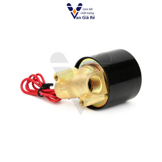Coil đồng, hàng chuẩn | Van điện từ UD8 phi 13mm coil nhập xịn, dùng cho nước, khí nén, hơi, dầu 12V 24V 220V, 2w tròn