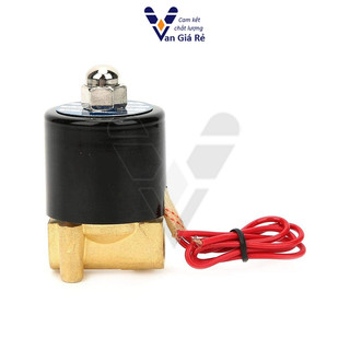 Coil đồng, hàng chuẩn | Van điện từ UD8 phi 13mm coil nhập xịn, dùng cho nước, khí nén, hơi, dầu 12V 24V 220V, 2w tròn