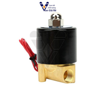 Coil đồng, hàng chuẩn | Van điện từ UD8 phi 13mm coil nhập xịn, dùng cho nước, khí nén, hơi, dầu 12V 24V 220V, 2w tròn