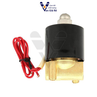 Coil đồng, hàng chuẩn | Van điện từ UD8 phi 13mm coil nhập xịn, dùng cho nước, khí nén, hơi, dầu 12V 24V 220V, 2w tròn