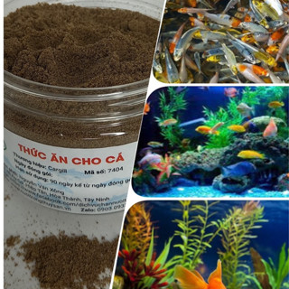  Thức ăn cho cá cảnh cá bột cá koi guppy 42% đạm hộp 200gr dạng bột cho cá koi cá bột guppy ba đuôi 