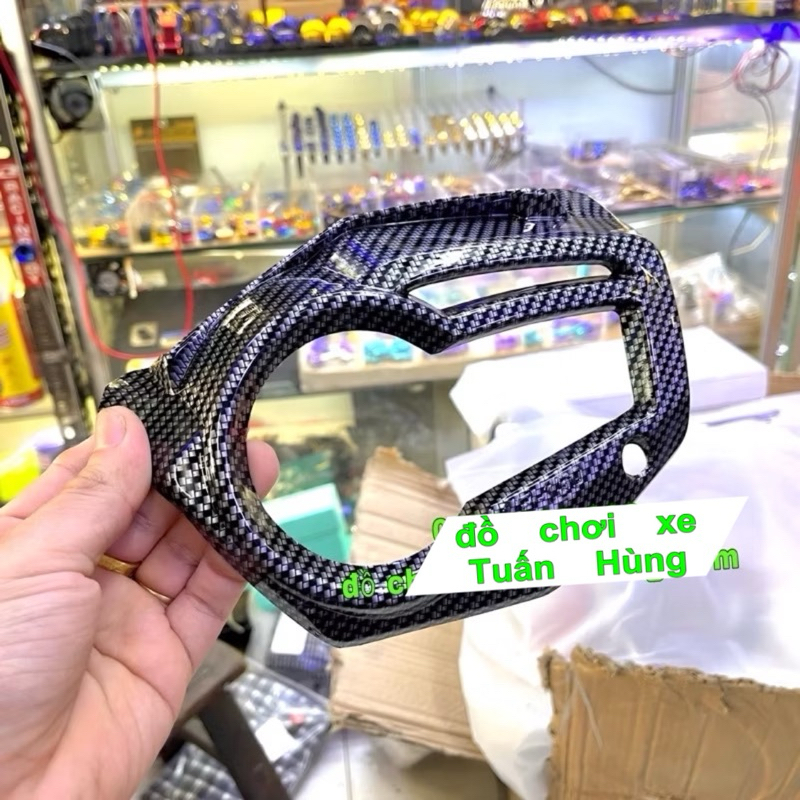 Viền Đồng Hồ Exciter 150 (2015-2017) Carbon [HÀNG ĐẸP] - Mặt Đồng Hồ Carbon Ex 150 đồ chơi xe Ex 150