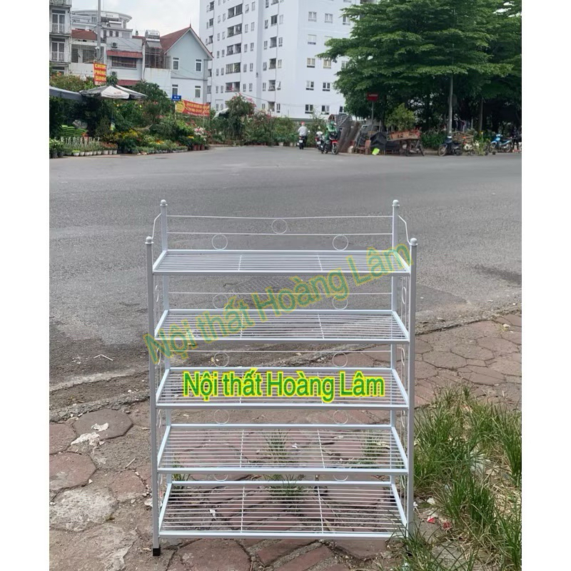 (Ship hoả tốc ) Kệ giầy dép 5 tầng sắt mỹ nghệ