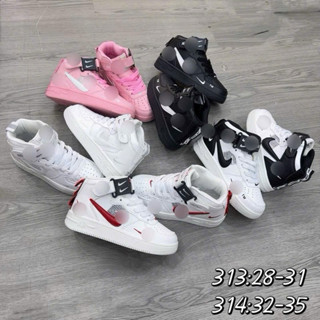 Giày thể thao cao cổ móc cao cấp chất da xịn phong cách thời trang cho bé mã TM