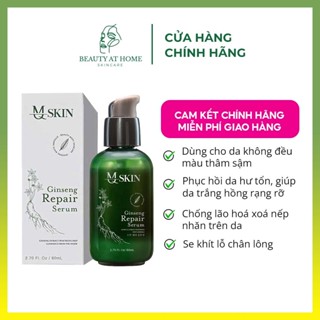  Serum tái tạo nhân sâm mq skin giảm mụn thâm giúp da trắng hồng làm mềm da chai sạm chống lão hoá - Beauty at home 