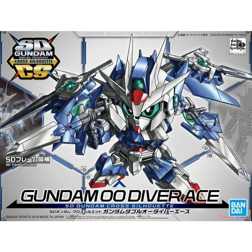(Bandai) Mô Hình Lắp Ráp SD GUNDAM CROSS SILHOUETTE GUNDAM 00 DIVER ACE