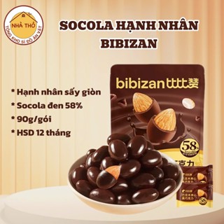 Socola Đen Bọc Hạnh Nhân, Socola Đen Nguyên Chất  Đậm Vị Thơm Ngon