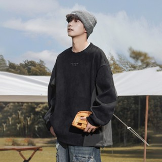 Áo thun dài tay unisex form rộng Sweater phong cách Hàn Quốc L3891