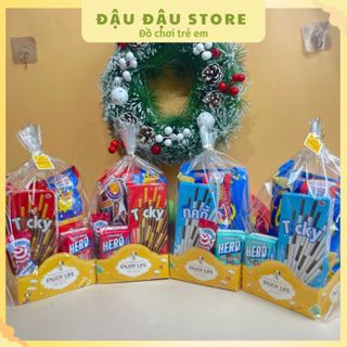 Sét Quà Bánh Kẹo Cho Bé, Gói Quà Sinh Nhật, Thôi Nôi, Tốt Nghiệp Cho Bé, Đâu Đậu Store
