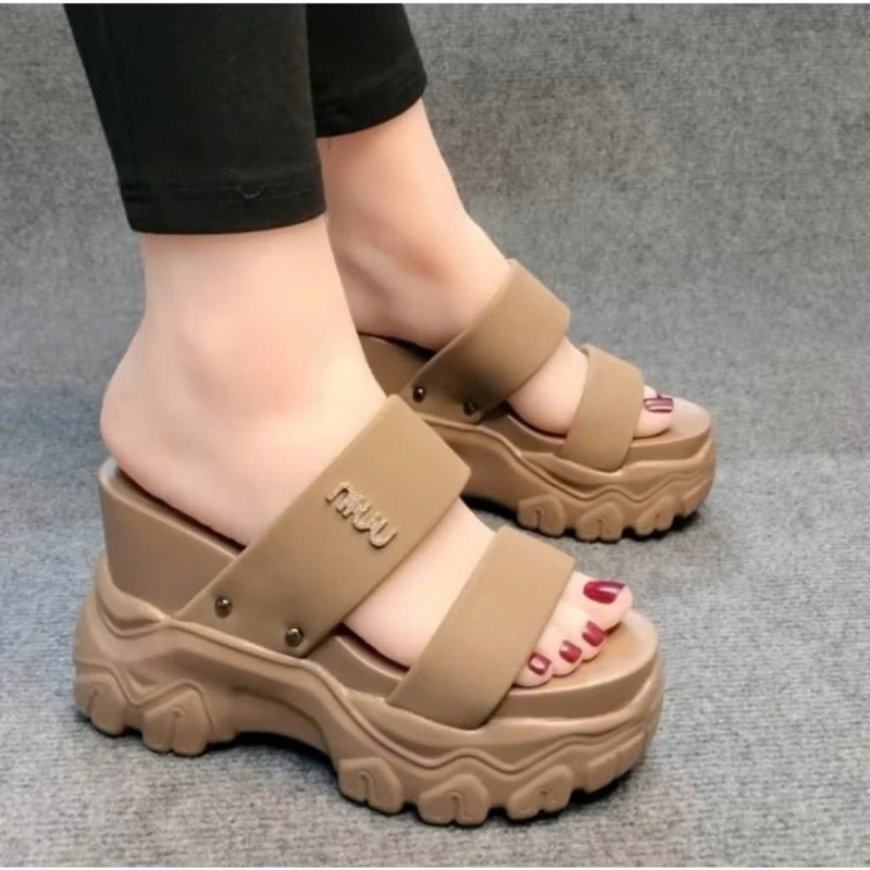 DÉP XUỒNG HAI QUAI PHỤ KIỆN 3 MÀU CAO 12p