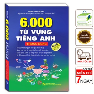 Sách - 6000 Từ Vựng Tiếng Anh Thông Dụng Nhất (MT)
