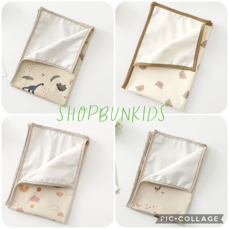 Lót Thay Bỉm Cho Bé/Lót Chống Thấm 2 Mặt Chất liệu Polyester Không Thấm Nước poly ( màu ngẫu nhiên )