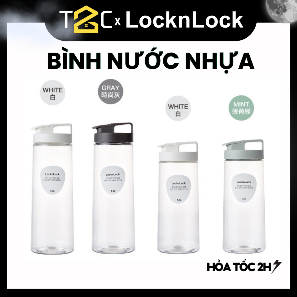 Bình Nhựa Đựng Nước LocknLock Nắp Bật, bình nước tủ lạnh Lock&Lock Easy Grip HAP813 [1.2L] HAP814 [1.5L] - K2Cmall