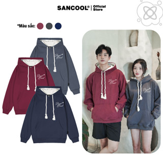  Áo Hoodie Lông Cáo Thêu Local Brand Sancool Form Rộng Nam Nữ Unisex Oversize SCH1 